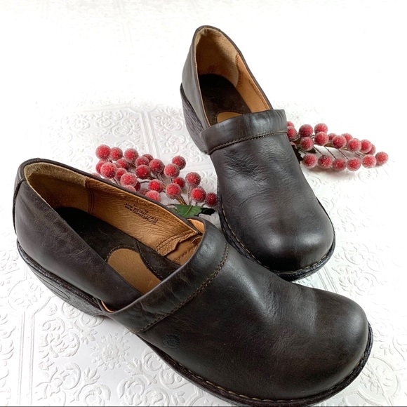 Born Leather Toby Clog Shoe SZ 11 - Picture 5 of 7